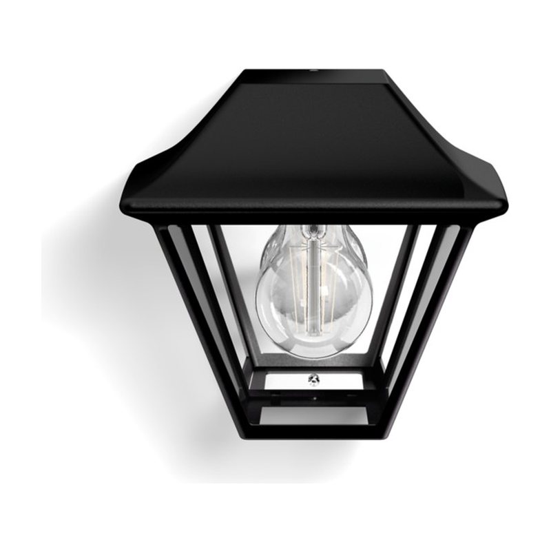 Alpenglow wall lantern black 1x42W 230V