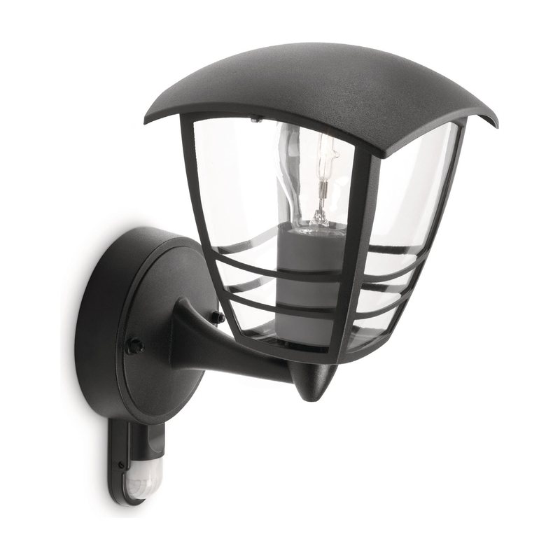 Creek IR wall lantern black 1x60W 230V
