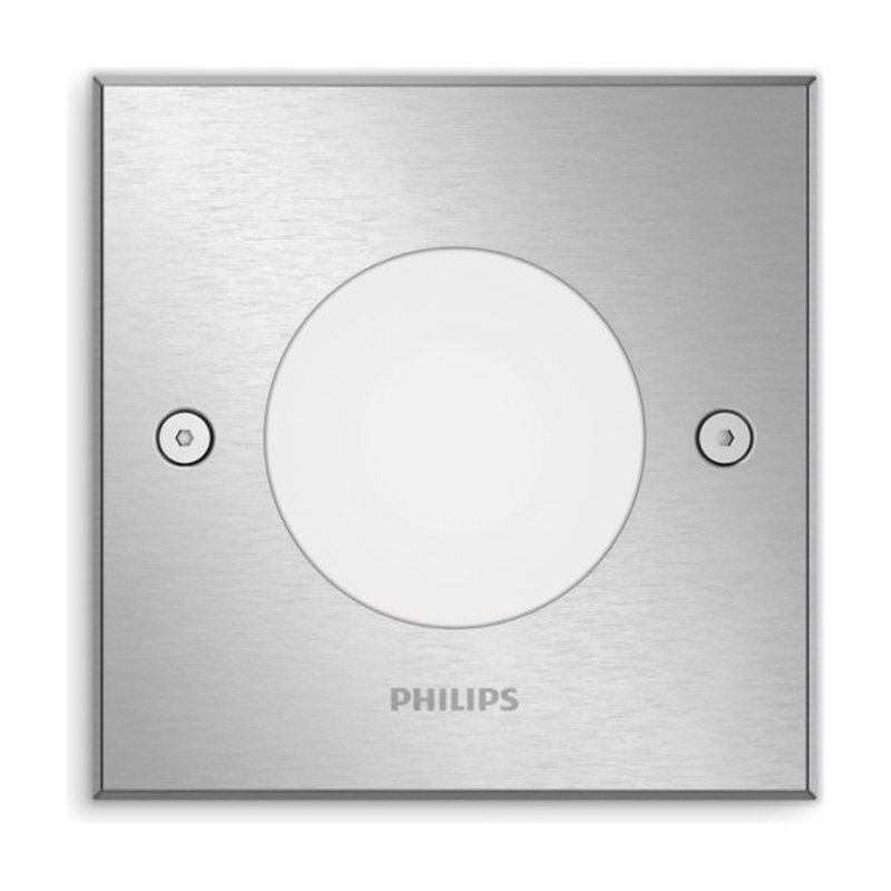 Crust recessed inox 1x3W 230V