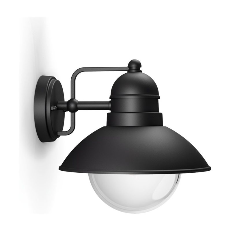 Hoverfly wall lantern black 1x60W 230V
