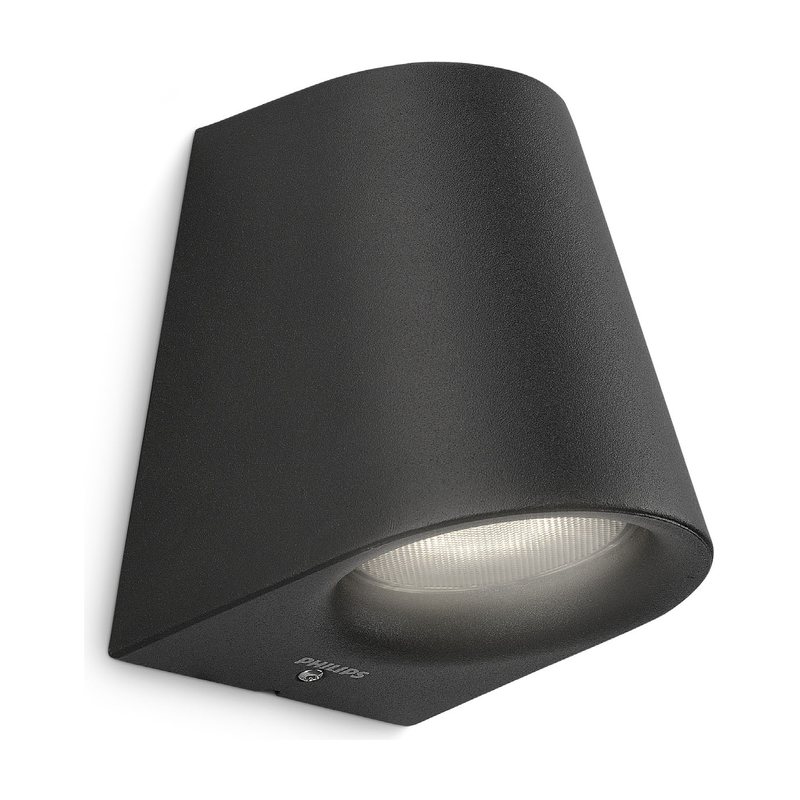 Virga wall lantern black 1x3W SELV